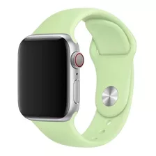 Pulseira Verde Limão Sport Lisa Compatível Apple Watch E Iwo