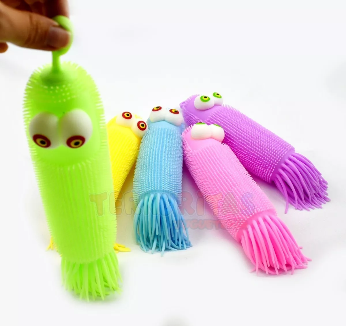 Squishy Calamar Con Luz Color Antiestres Juguete Fidget Toy