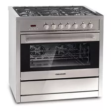 Estufa Con Horno Challenger 5pt 220v Acero Inox Si 9490