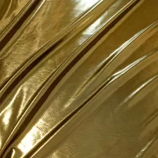 Rolo 6 Metros Tecido Lame Com Brilho Metalizado Dourado Liso