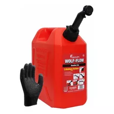 Tanque De Gasolina 10 Litros / Galões Vermelho Bico + Luva