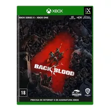 Jogo Midia Fisica Back 4 Blood Turtle Rock Xbox One E Xbox X