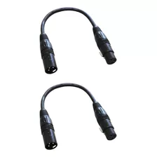 Audio2000's - Cable De Microfono Xlr A Xlr (2 Unidades)