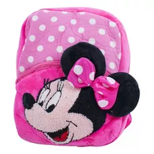 Mochila Pelúcia Rosa Minnie Tsum Tsum Licenciado 25 Cm Desenho Do Tecido Mickey