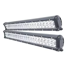 X2 Barra Led Rectangular 144w 48led Luz Blanca