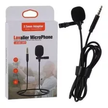 Microfone De Lapela Profissional Lavalier P2 Cor Preto 