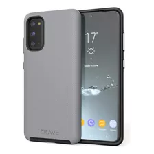 Funda Crave Dual Guard Galaxy S20 + 5g Dual Layer Gris