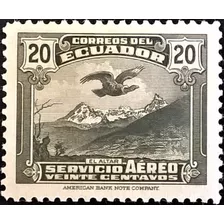 Ecuador Aves, Sello Aéreo Sc C52 20c 1937 Nuevo L12590