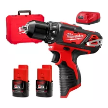 Taladro Atornillador 12v 2ah Milwaukee 2bat Cargador Maletin