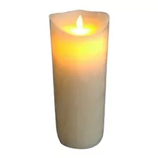 Velas De Led Gigante Parafina Chama Viva - Altura 25 Cm