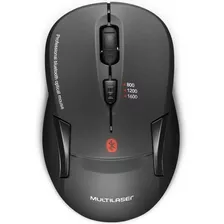 Mouse Optico Sem Fio Bluetooth Multilaser Preto Mo254