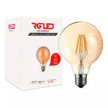  Kit 4 Lâmpadas Filamento Led Ballon G80 Retrô Vintage E27