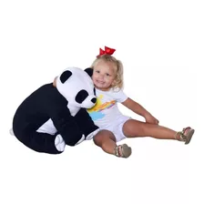 Almofada Panda De Pelúcia Urso 50cm Grande Bebe Antialérgico