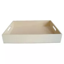 Bandeja Reta 35x30x6 Em Mdf - 4 Unidades