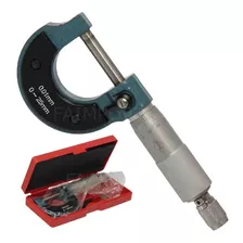 Micrometro Para Milimetro Analogico Externo 0 A 25mm +estojo