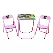 Conjunto De Mesa Educativa Infantil Didática Com 2 Cadeiras