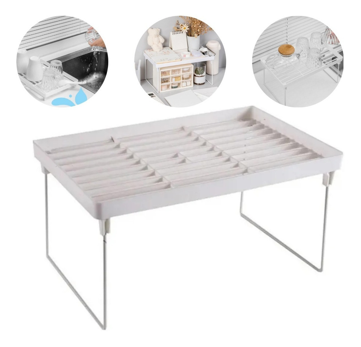 Set X2 Organizador Alacena Alzada Estante Cocina Metal