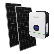 Sistema Panel Solar Autonomo Isla 4000wh Diarios Sin Bateria