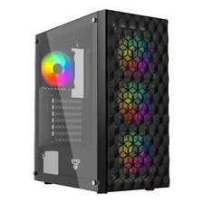 Gabinete Fantech Cg83 Aero Negro Atx 4 Fans Rgb Incluidos