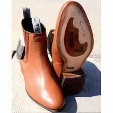 Botin Charro Hombre El Canelo Napa Plata 29.5