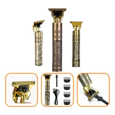 Hair Clipper Máquina De Barbear E Cabelo Barber Modelo De Dragão Cor Dourado 110v/220v