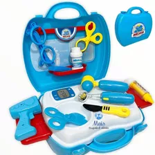 Kit Médico Infantil Doutor Brinquedo Maleta Completa 18 Pçs