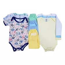 Kit Body+mijão Roupa De Bebê Recem Nascido 9 Peças