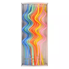 Mixed Swirly Candles (pack Of 20)