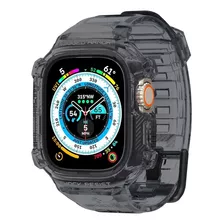 Case + Pulseira Spigen Rugged Armor Pro Apple Watch Ultra 49 Cor Space Crystal Largura 49 Mm