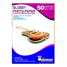 Papel Fotografico Brillante Tamaño Oficio 230gr/50 Hojas