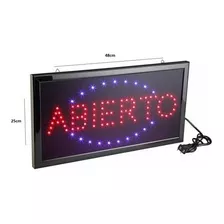 Letrero Abierto Led De 48cm X 25cm