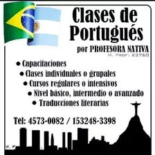 Clases Particulares De Portugués Con Profesora Nativa