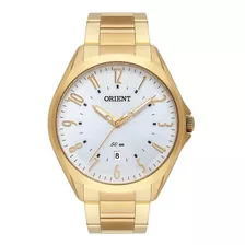 Relógio Orient Masculino Mgss1202 S2kx Dourado Prova Dagua Cor Do Fundo Prata