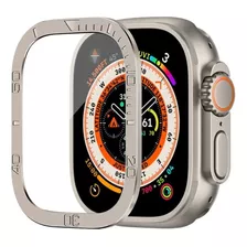 Pelicula Vidro Com Borda Metal Para Apple Watch Ultra 49mm