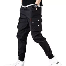 Pantalones Tipo Cargo Tipo Jogger Casuales De Hip Hop Para H