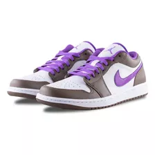 Air Jordan 1 Low Palomino/wild Berry-white 553558215 Nuevo