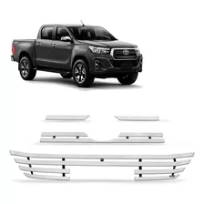 Sobre Grade Hilux 2019 2020 Aço Inox Cromada Filetada Maxx