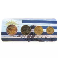 Moeda Antiga Na Cartela Uruguai Peso 2011 Fauna Soberbas 