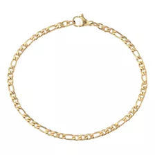 Pulseira Aço Masculina Ouro 18k Banhada Com Garantia