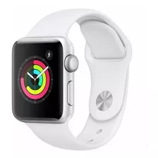 Apple Watch Serie 3 42mm Silver Aluminum White Sport Band 