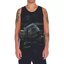 Camiseta Regata Animal Peixe Tucunaré Lago Rio Fish 11