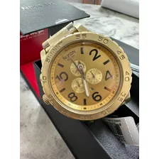 Relógio Nixon 51-30 Todo Dourado Cronografo Imperdivel