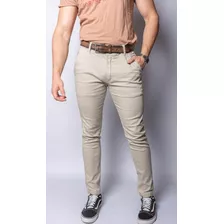 Pantalon Corte Chino Elastizado Gabardina Hombre Colore