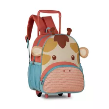 Mini Mochila Rodinha 33cm Infantil Escolar Animais Clio Pets