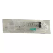 Jeringa Corriente De 10ml Sistema Luer Con Aguja 21gx1 1/2 