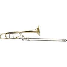 Trombone De Vara Harmonics Tenor Hsl 801 Bb/f Laqueado Cor Dourado