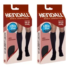 Kit 2 Pares De Meia Kendall 3/4 Compressão 1802