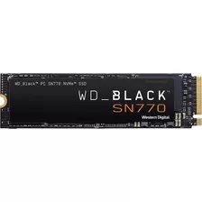 Disco Ssd Wd Black 250gb Sn770 Nvme 4000 Mbps Cor Preta