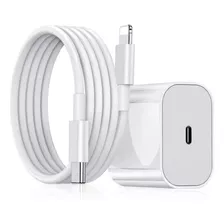 Kit Fuente Cargador 20w+cable Compatible iPhone 11 12 13 14