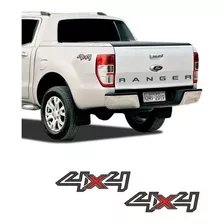 Kit Adesivo Ford Ranger 4x4 2013 2014 2015 2016 Grafite Cor Cinza